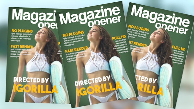 Magazine Opener Freebies template preview