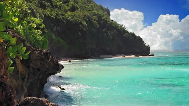 Turquoise Lagoon Loop: Stock Video