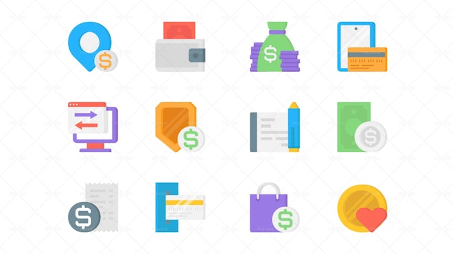 12 Payment Icons - Graphics 