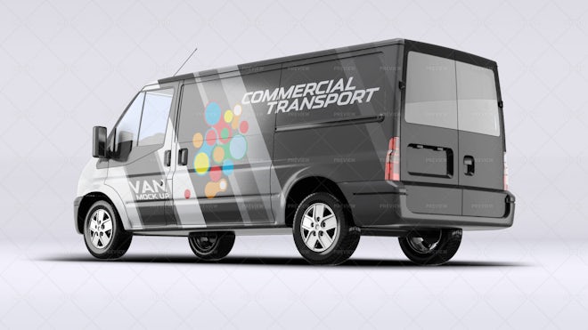 Van Car Mockup - Graphics | Motion Array