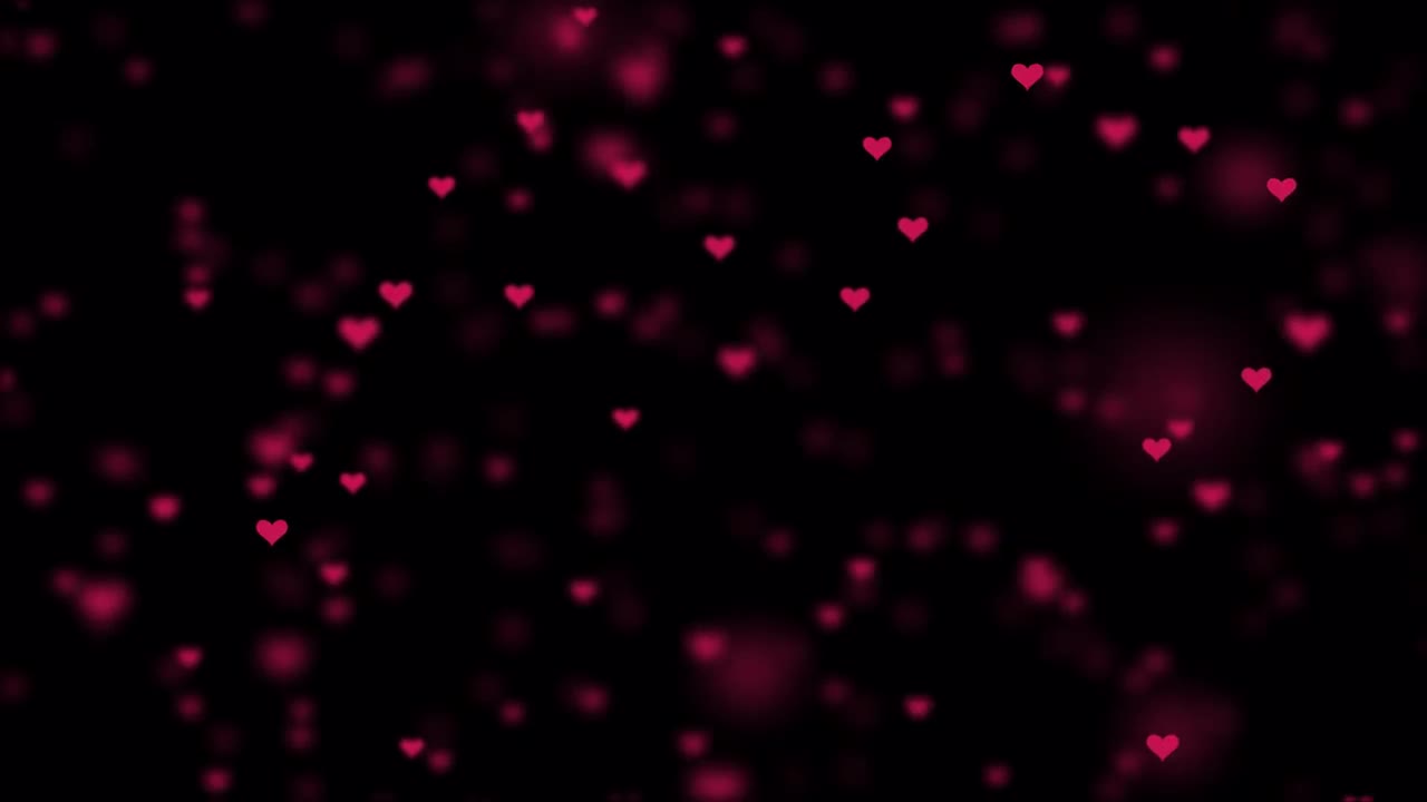 8k Reddish Pink Hearts Background - Stock Motion Graphics | Motion Array