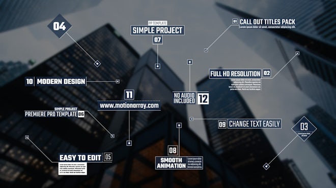 Call Out Titles Pack Freebies template preview