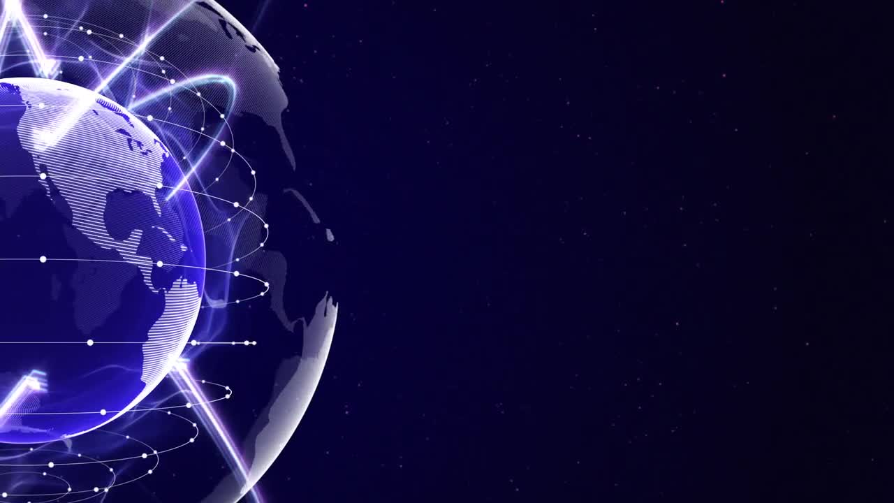 Earth Network Tech Animation Loop - Stock Motion Graphics | Motion Array