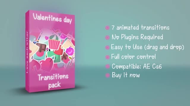 Valentine's Day Transitions: After Effects Templates