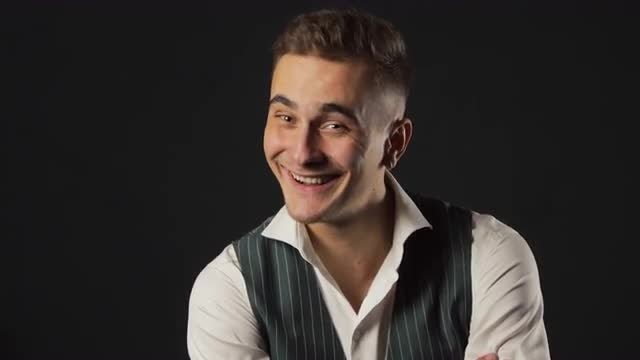 Portrait Of Happy Man: Stock Video