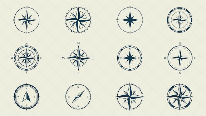 simple compass rose