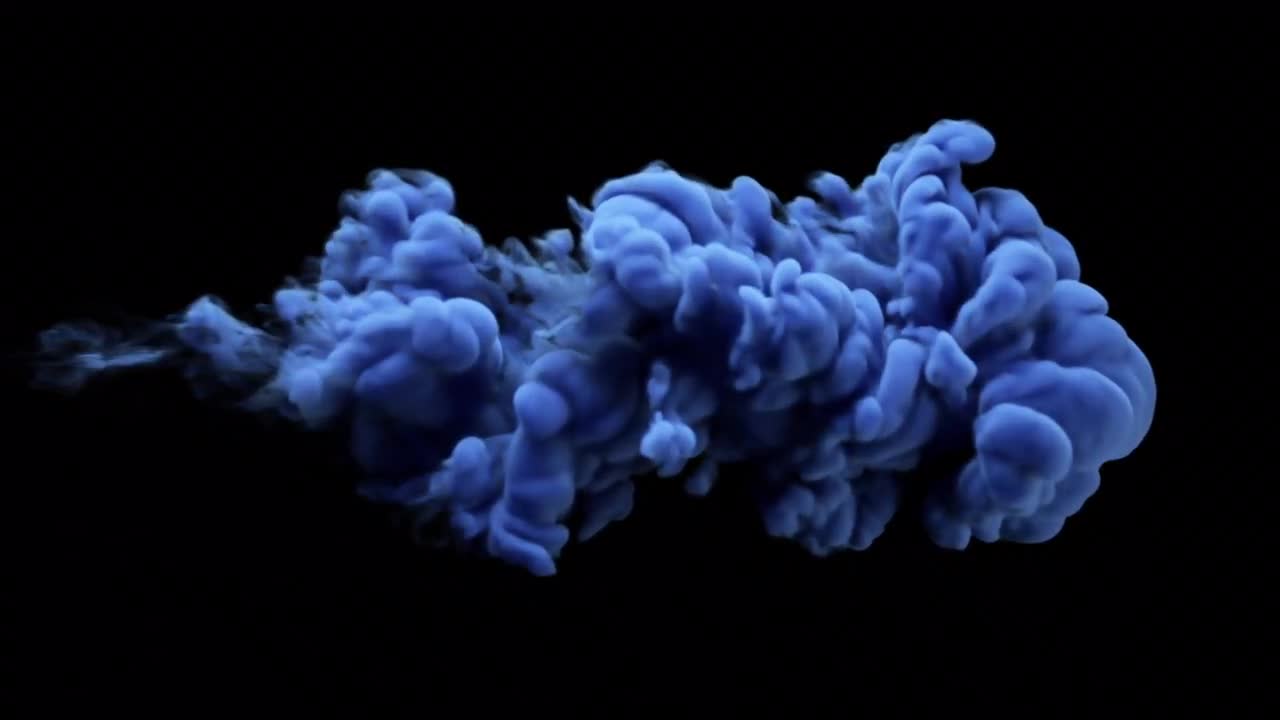 Blue Ink In Water Isolated - Stock Motion Graphics | Motion Array