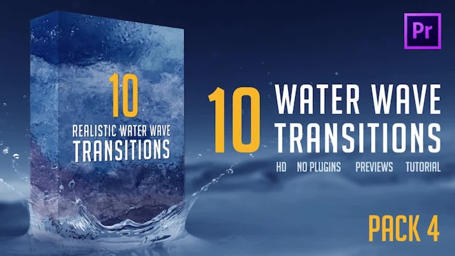 Water Wave Transitions Pack 4 Freebies template preview