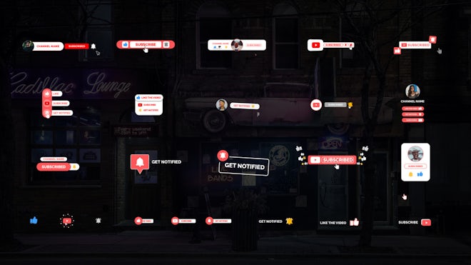 Social Video Subscribe Pack - After Effects Templates | Motion Array