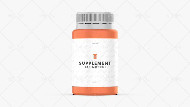 2 Lbs Jar Supplement Mockup - Mockup Daddy