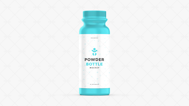 Powder bottle mockup