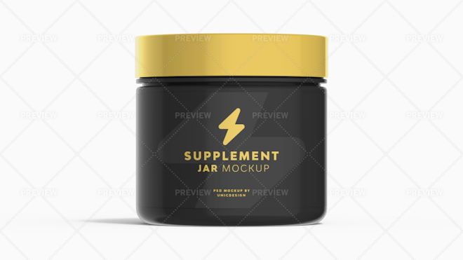 2 Lbs Jar Supplement Mockup - Mockup Daddy