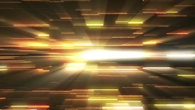 Glowing Light Rays' Parallel Movements: Stock Motion Graphics