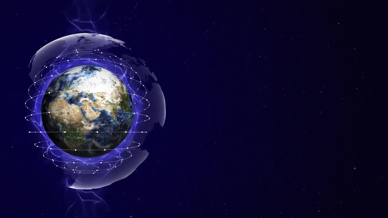 Earth In Particles Background, Loop - Stock Motion Graphics | Motion Array