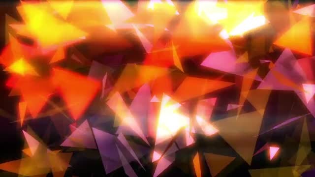 Triangular Particles VJ Loop: Stock Motion Graphics