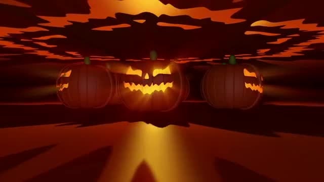 Halloween Pumpkins VJ Loop: Stock Motion Graphics