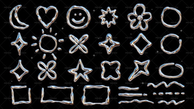 Y2K Graphic Symbols and Logo in 2023