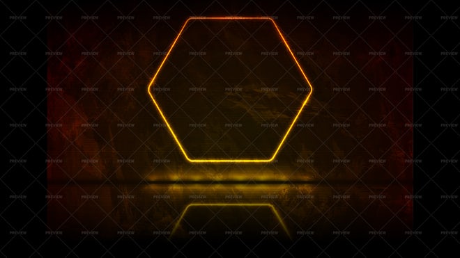 hexagon wallpaper orange