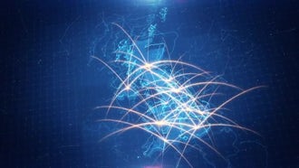Great Britain Map Connection: Motion Graphics