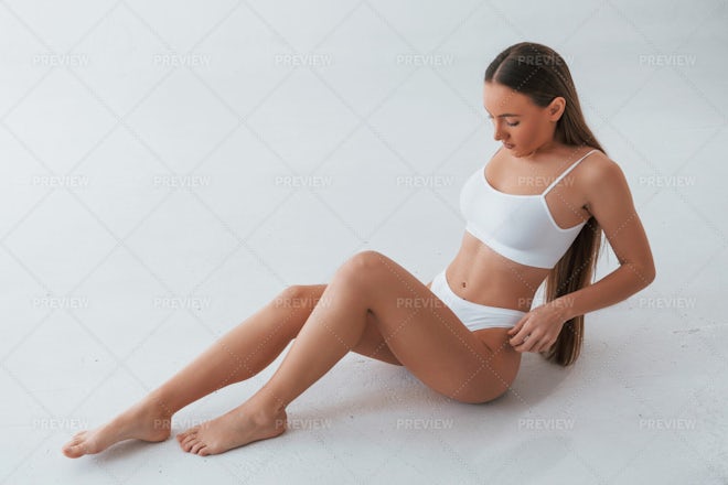 Underwear Model stock photo. Image of motion, looking - 12723408