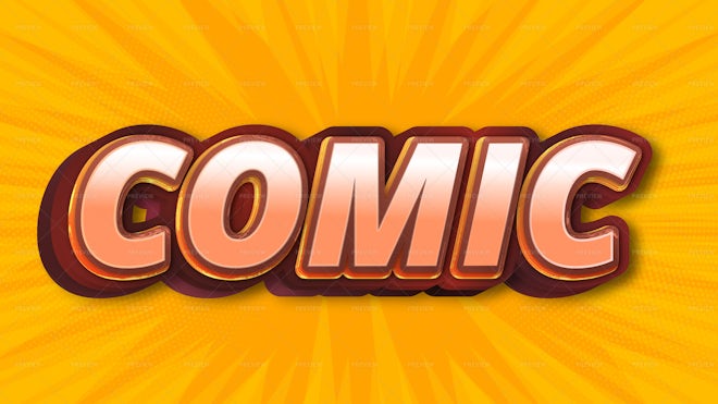 Comic Text Effect - Graphics | Motion Array