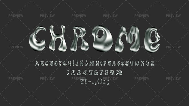 27 Chrome Y2K Elements - Graphics