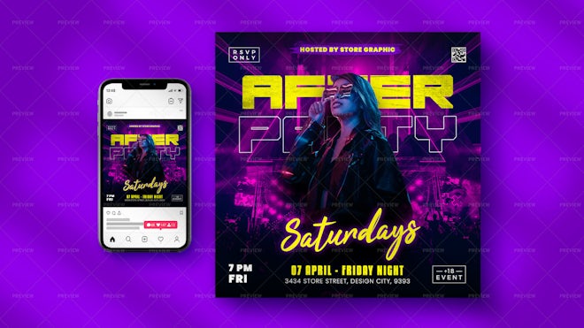 Night Club Flyer - Graphics | Motion Array