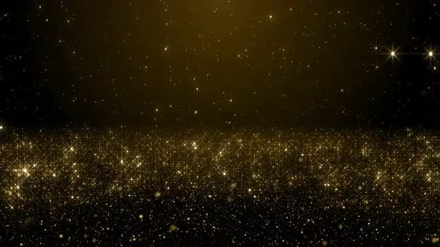 Gold Particles Background Loop: Stock Motion Graphics