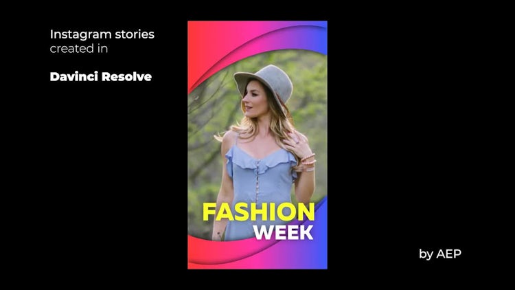 Instagram Stories: DaVinci Resolve Templates