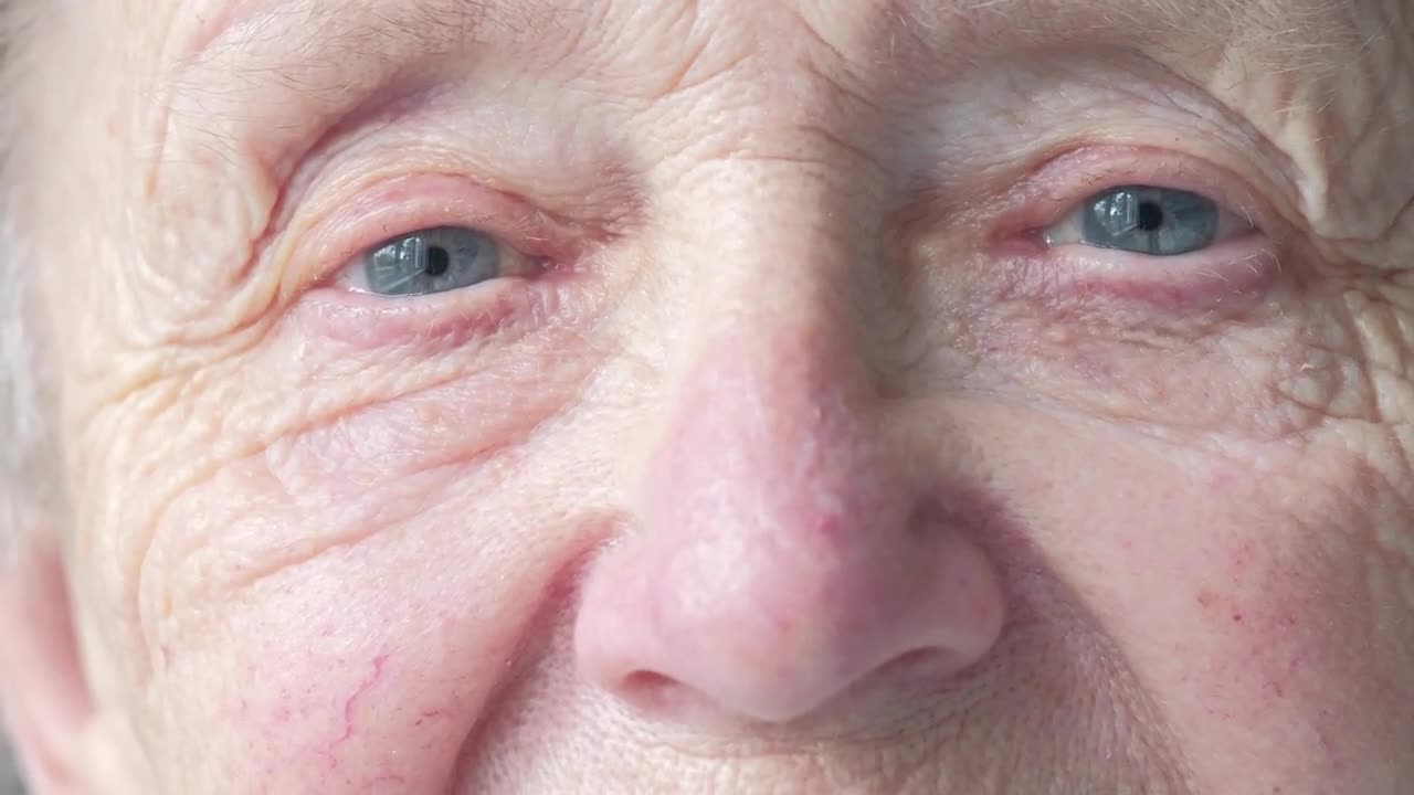 Elderly Woman's Eyes - Stock Video | Motion Array