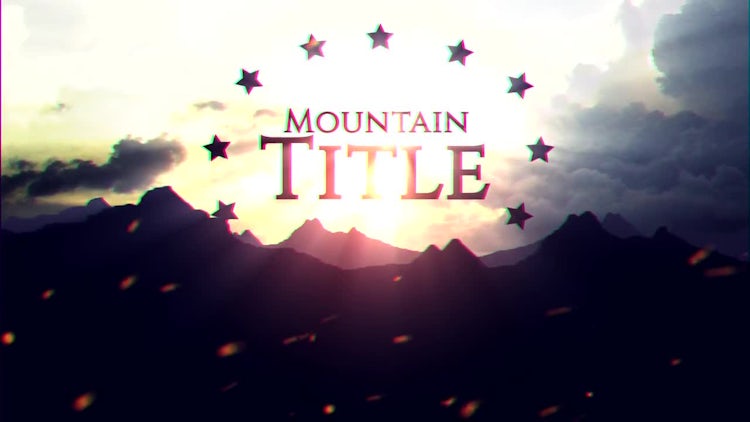 Mountain Title: After Effects Templates