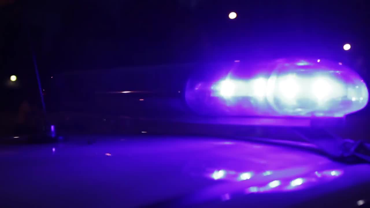 Police Lights Flashing - Stock Video | Motion Array