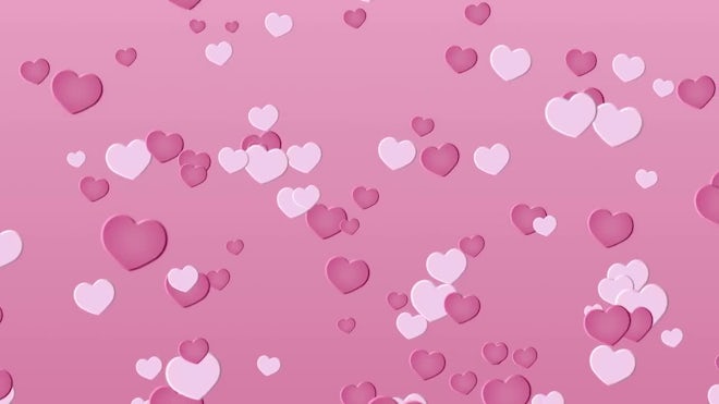 red and pink hearts background