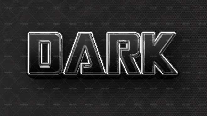 Dark Text Effect - Graphics | Motion Array