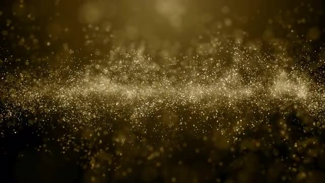 Gold Particles Background Loop: Stock Motion Graphics
