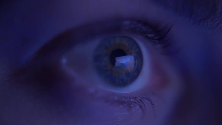 Watching TV, Eye Close-up - Stock Video | Motion Array