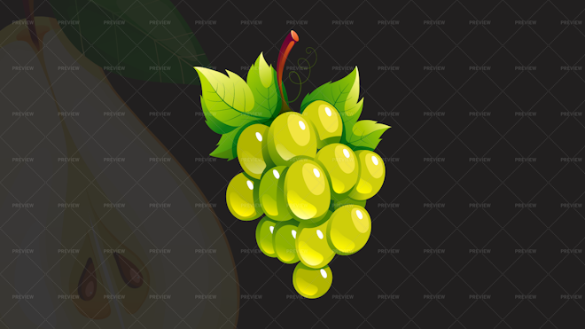 green grapes clip art