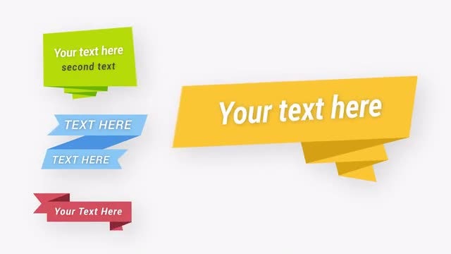 Animated Ribbons Pack: Motion Graphics Templates