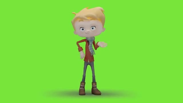 Blonde Boy Dancing Hiphop 02: Stock Motion Graphics