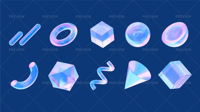 Premium Vector  Holographic template sticker set in a trendy y2k  style.vector graphic with textured foil effect.
