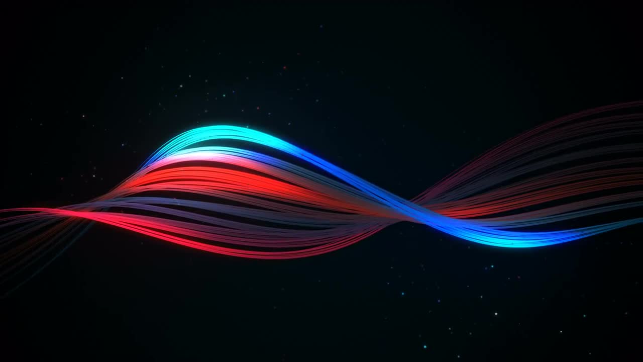 Colored Ribbons Loop - Stock Motion Graphics | Motion Array
