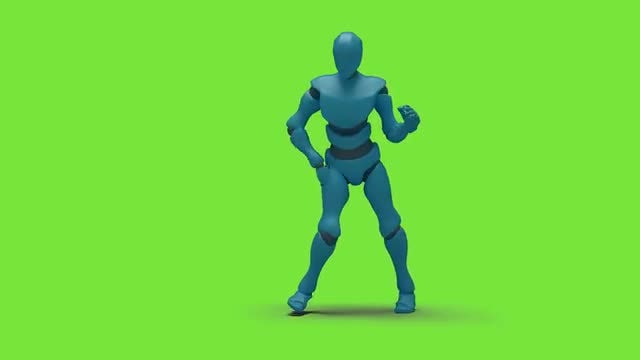 Bot Man Dancing: Stock Motion Graphics