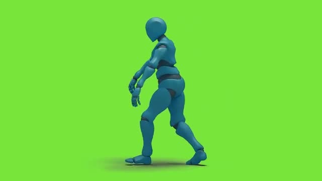 Bot Man Slide Hiphop Dancing: Stock Motion Graphics