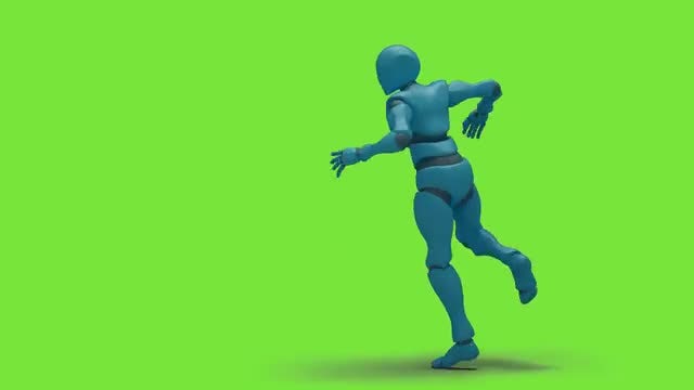 Bot Man Dancing Swing: Stock Motion Graphics
