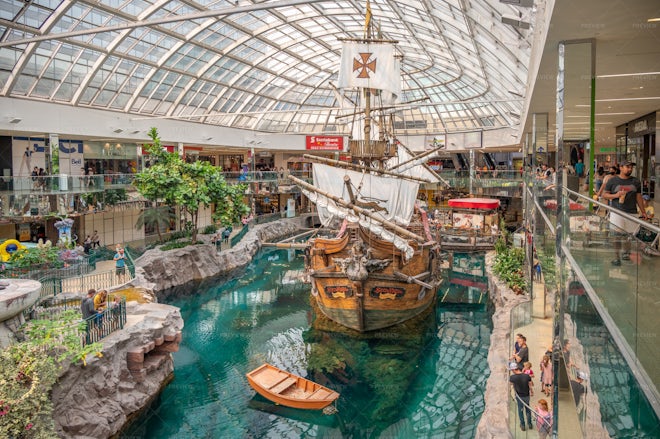 Interior Of The Famous West Edmonton Mall Stock Photo, Picture and