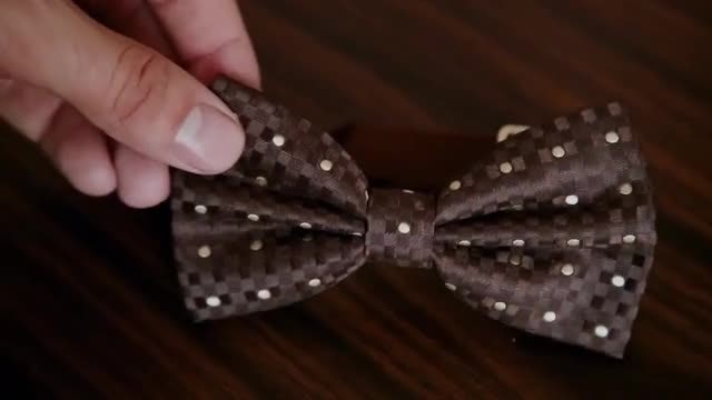 Man Takes Bow Tie: Stock Video