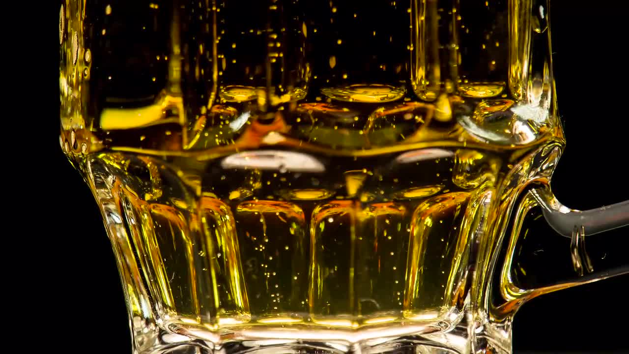 Bubbles In Beer Stock Video Motion Array