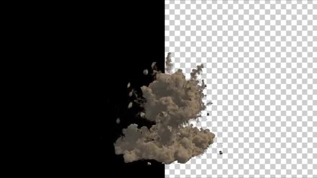 Dust And Rubble Explosion: Stock Motion Graphics