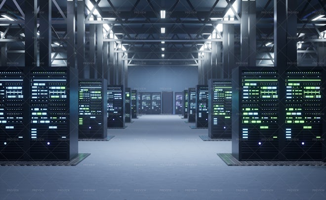 Server Clusters In Data Center - Stock Photos | Motion Array