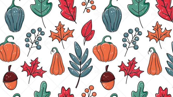 Cozy Autumn Seamless Pattern - Graphics